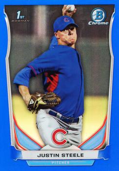 2014 Bowman Draft - Chrome Blue Refractors #CDP120 Justin Steele Front