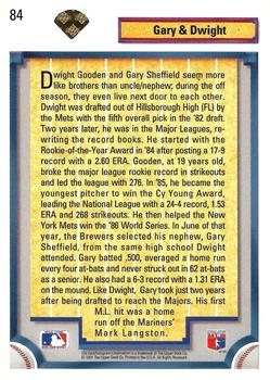 1992 Upper Deck - Gold Hologram #84 Dwight Gooden / Gary Sheffield Back