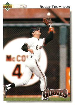 1992 Upper Deck - Gold Hologram #286 Robby Thompson Front