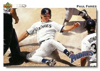 1992 Upper Deck - Gold Hologram #310 Paul Faries Front