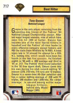 1992 Upper Deck - Gold Hologram #717 Tony Gwynn Back