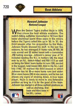 1992 Upper Deck - Gold Hologram #720 Howard Johnson Back