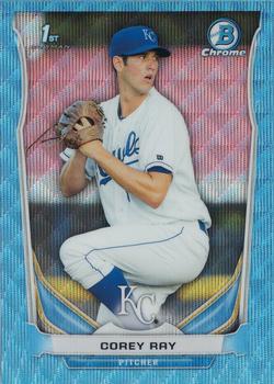 2014 Bowman Draft - Chrome Blue Wave Refractors #CDP129 Corey Ray Front