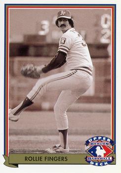 1992 Upper Deck - Heroes of Baseball #H7 Rollie Fingers Front
