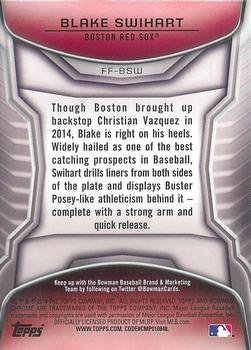 2014 Bowman Draft - Chrome Future of the Franchise Mini #FF-BSW Blake Swihart Back