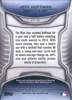 2014 Bowman Draft - Chrome Future of the Franchise Mini #FF-JH Jeff Hoffman Back