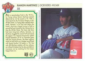 1992 Upper Deck Team MVP Holograms #32 Ramon Martinez Back
