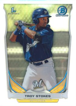 2014 Bowman Draft - Chrome Refractors #CDP111 Troy Stokes Front