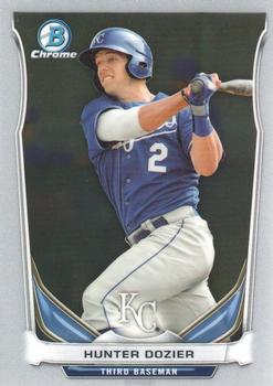 2014 Bowman Draft - Chrome Top Prospects #CTP-46 Hunter Dozier Front
