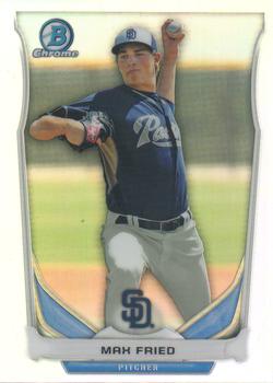 2014 Bowman Draft - Chrome Top Prospects Refractors #CTP-8 Max Fried Front