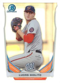 2014 Bowman Draft - Chrome Top Prospects Refractors #CTP-9 Lucas Giolito Front
