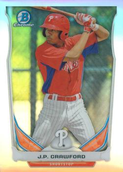 2014 Bowman Draft - Chrome Top Prospects Refractors #CTP-22 J.P. Crawford Front
