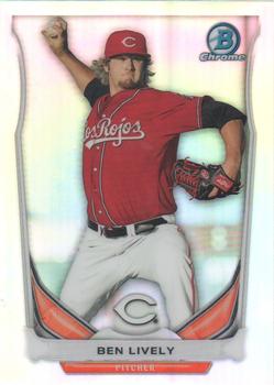 2014 Bowman Draft - Chrome Top Prospects Refractors #CTP-43 Ben Lively Front