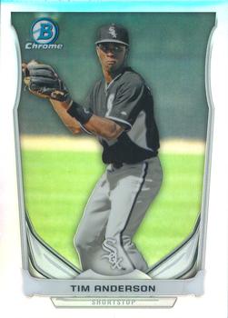 2014 Bowman Draft - Chrome Top Prospects Refractors #CTP-47 Tim Anderson Front