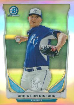 2014 Bowman Draft - Chrome Top Prospects Refractors #CTP-65 Christian Binford Front
