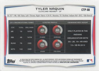 2014 Bowman Draft - Chrome Top Prospects Refractors #CTP-88 Tyler Naquin Back