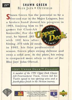 1994 Upper Deck - Electric Diamond #297 Shawn Green Back