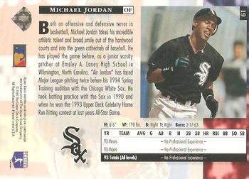 1994 Upper Deck - Electric Diamond #19 Michael Jordan Back