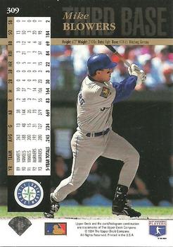 1994 Upper Deck - Electric Diamond #309 Mike Blowers Back