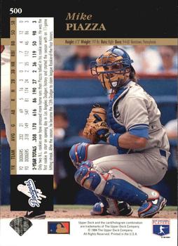 1994 Upper Deck - Electric Diamond #500 Mike Piazza Back