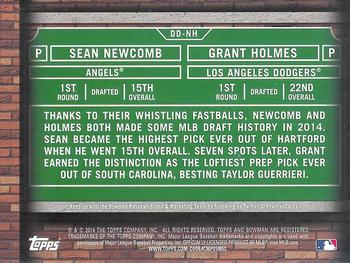 2014 Bowman Draft - Dual Draftees #DD-NH Sean Newcomb / Grant Holmes Back
