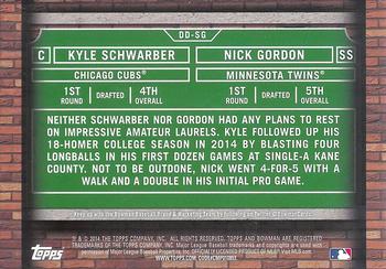 2014 Bowman Draft - Dual Draftees #DD-SG Kyle Schwarber / Nick Gordon Back