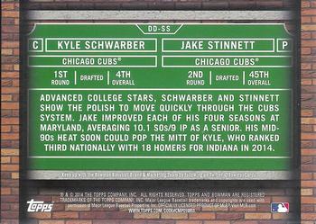 2014 Bowman Draft - Dual Draftees #DD-SS Kyle Schwarber / Jake Stinnett Back
