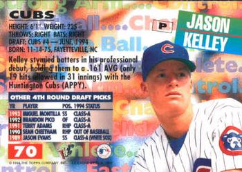 1994 Stadium Club Draft Picks #70 Jason Kelley Back