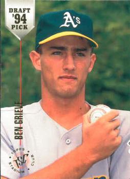 1994 Stadium Club Draft Picks #84 Ben Grieve Front