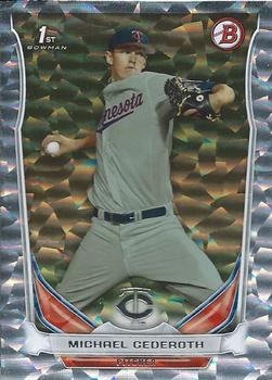 2014 Bowman Draft - Silver Ice #DP93 Michael Cederoth Front