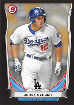 2014 Bowman Draft - Top Prospects Black #TP-41 Corey Seager Front