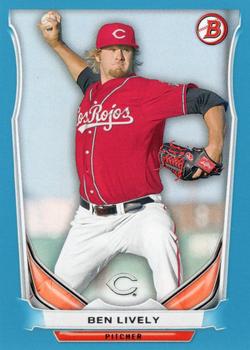 2014 Bowman Draft - Top Prospects Blue #TP-43 Ben Lively Front