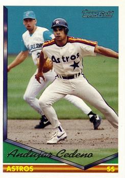 1994 Topps - Gold #11 Andujar Cedeno Front