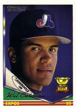 1994 Topps - Gold #21 Wil Cordero Front