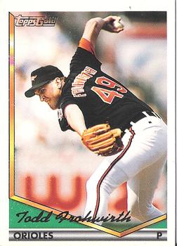 1994 Topps - Gold #242 Todd Frohwirth Front