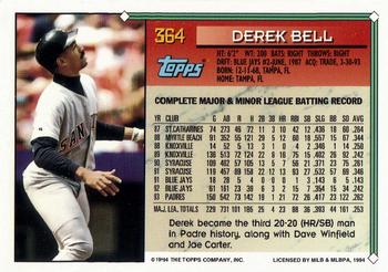 1994 Topps - Gold #364 Derek Bell Back
