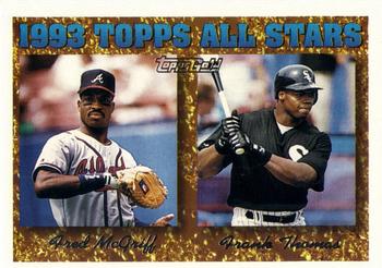 1994 Topps - Gold #384 Fred McGriff / Frank Thomas Front