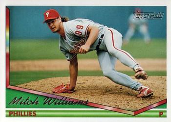 1994 Topps - Gold #114 Mitch Williams Front