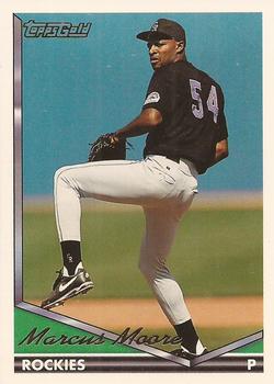 1994 Topps - Gold #186 Marcus Moore Front