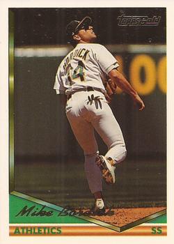 1994 Topps - Gold #188 Mike Bordick Front