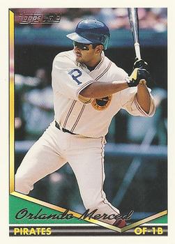 1994 Topps - Gold #281 Orlando Merced Front