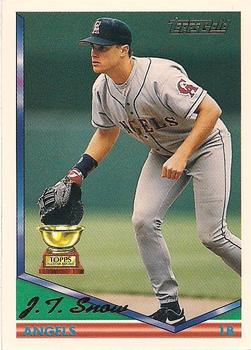 1994 Topps - Gold #293 J.T. Snow Front