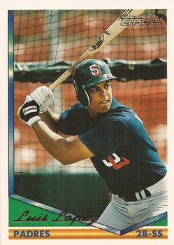 1994 Topps - Gold #336 Luis Lopez Front
