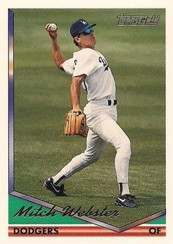 1994 Topps - Gold #382 Mitch Webster Front