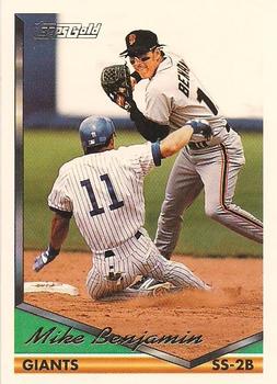 1994 Topps - Gold #487 Mike Benjamin Front