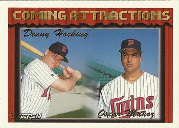 1994 Topps - Gold #771 Denny Hocking / Oscar Munoz Front