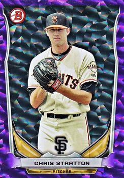 2014 Bowman Draft - Top Prospects Purple Ice #TP-79 Chris Stratton Front