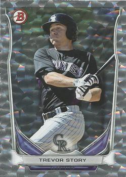 2014 Bowman Draft - Top Prospects Silver Ice #TP-74 Trevor Story Front