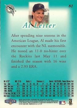 1997 Sports Illustrated #81 Al Leiter Back