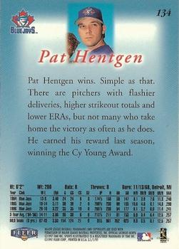 1997 Sports Illustrated #134 Pat Hentgen Back